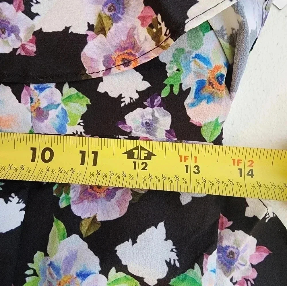 Aidan Mattox Floral Flounce High/Low Maxi Dress size 4 NWT Formal Wedding Guest - Picture 10 of 16